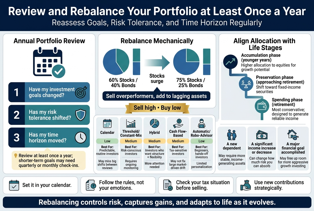 Review and Rebalance Your Portfolio at Least Once a Year