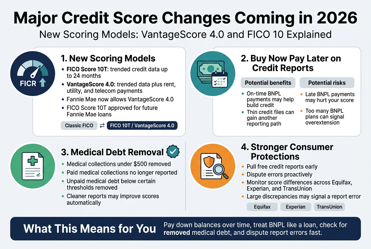Major Credit Score Changes Coming in 2026