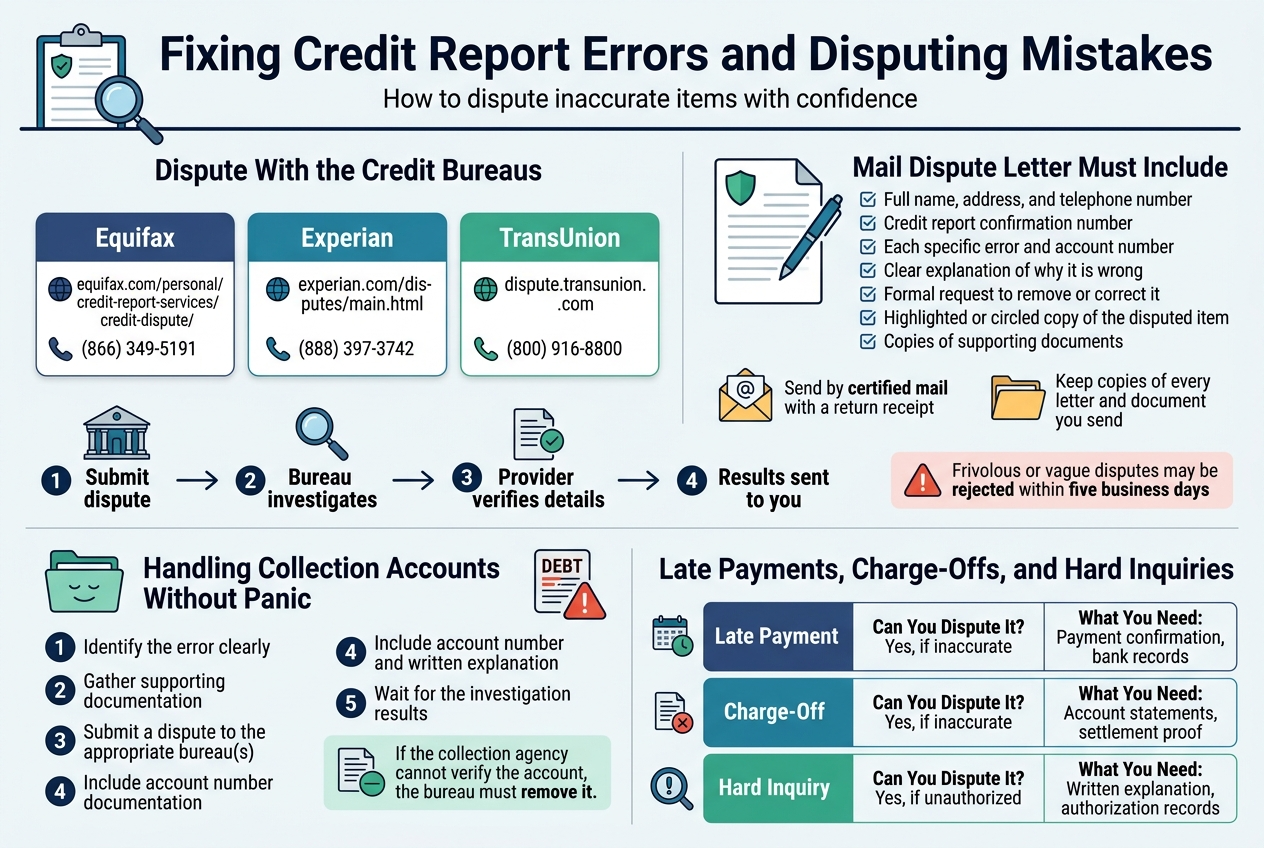 Fixing Credit Report Errors and Disputing Mistakes