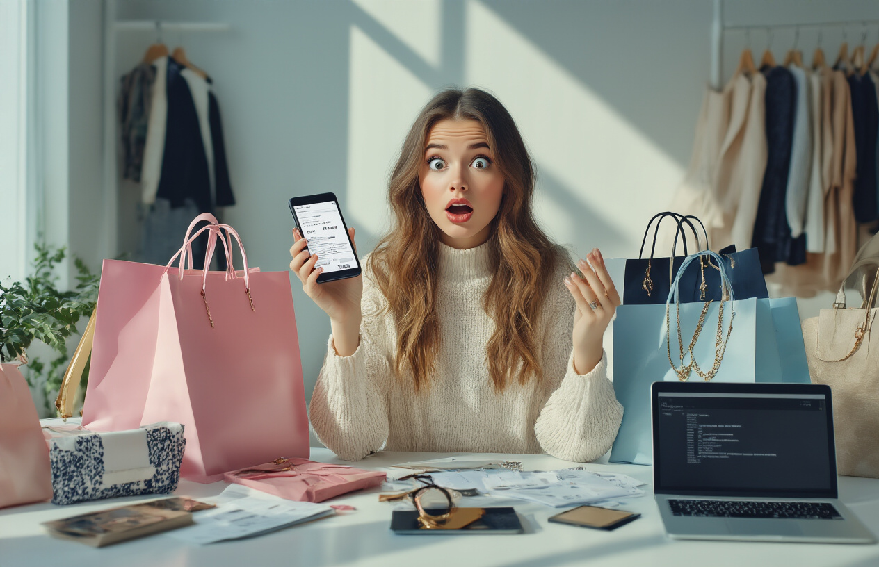 Fast fashion clothing laid out showing thin fabric and poorly stitched seams, highlighting low-quality influencer-promoted apparel