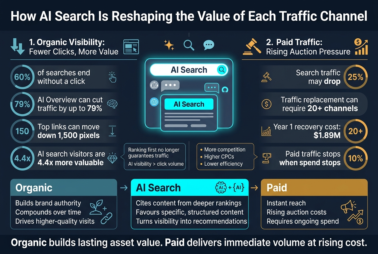 How AI Search Is Reshaping the Value of Each Traffic Channel