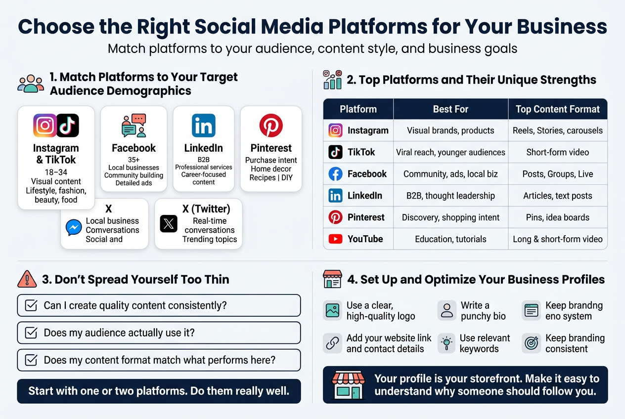 Choose the Right Social Media Platforms for Your Business, Social Media Marketing Strategy for Beginners
