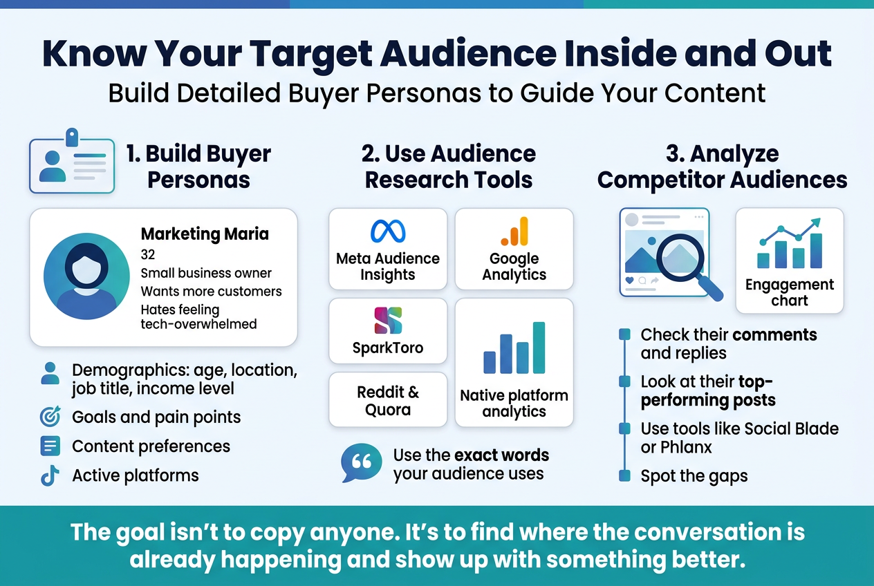 Social Media Marketing Strategy for Beginners, Know Your Target Audience Inside and Out