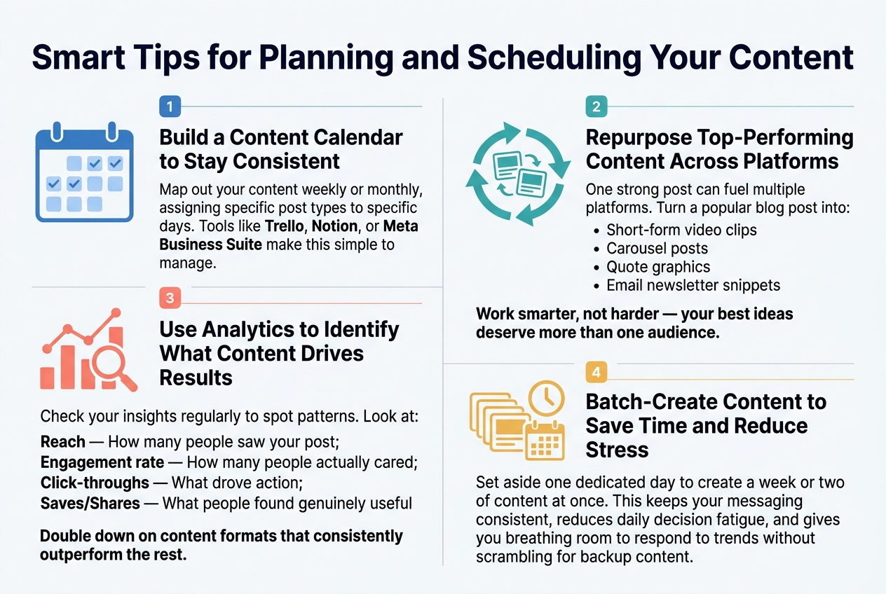 Content ideas for business pages and social media marketing strategy