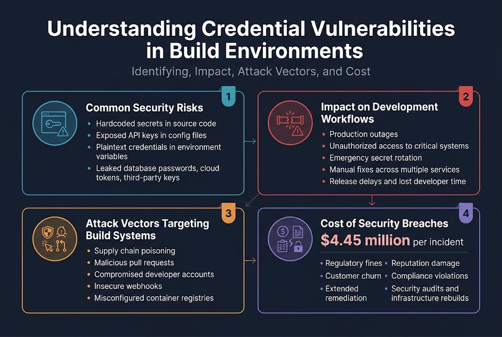 Understanding Credential Vulnerabilities in Build Environments