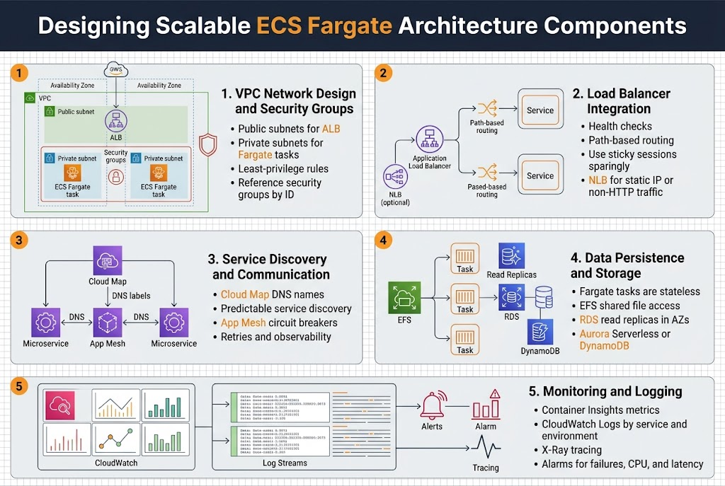 Designing Scalable ECS Fargate Architecture Components
