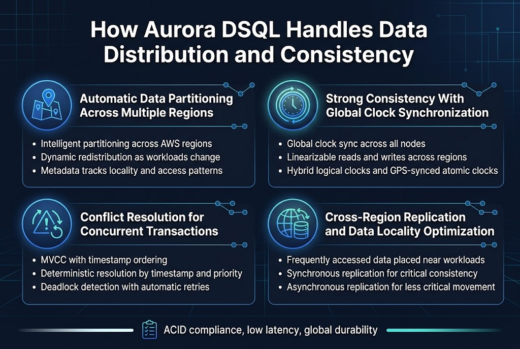 How Aurora DSQL Handles Data Distribution and Consistency