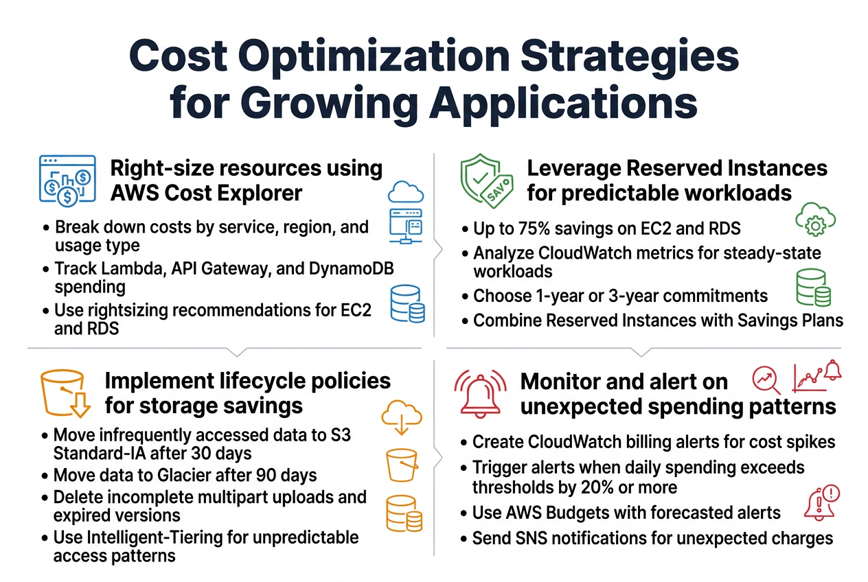 Cost Optimization Strategies for Growing Applications