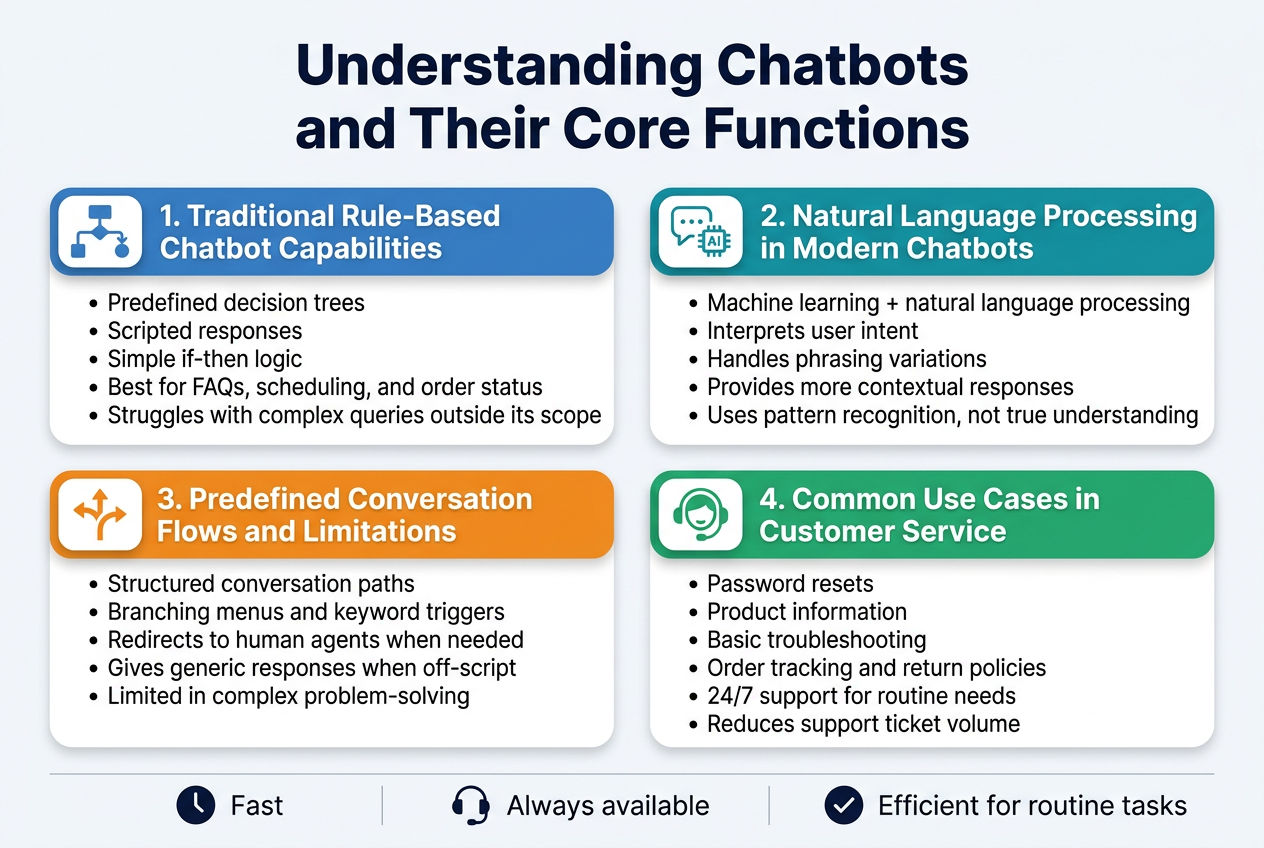 Understanding Chatbots and Their Core Functions