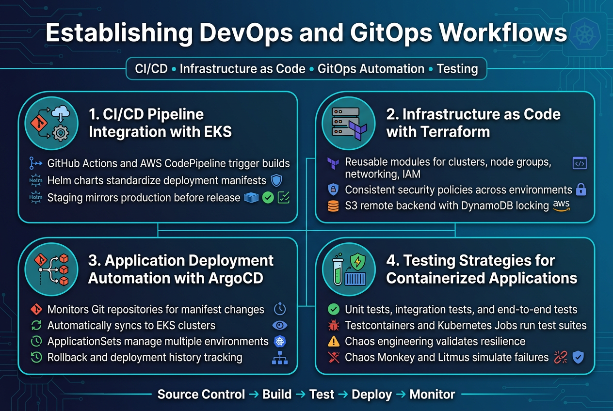 Establishing DevOps and GitOps Workflows