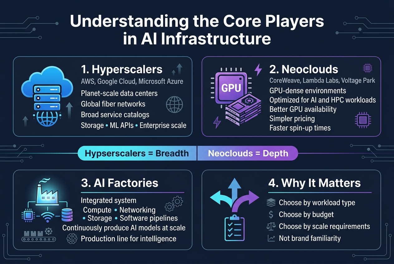 Understanding the Core Players in AI Infrastructure