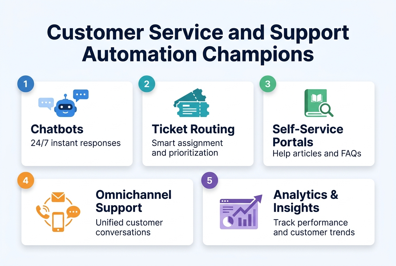 Customer Service and Support Automation Champions
