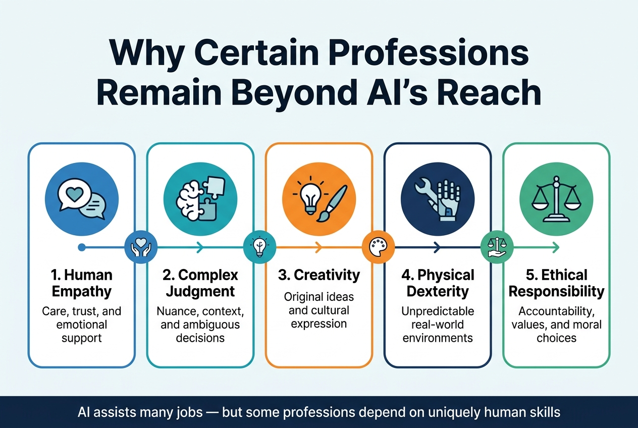 Why Certain Professions Remain Beyond AI's Reach