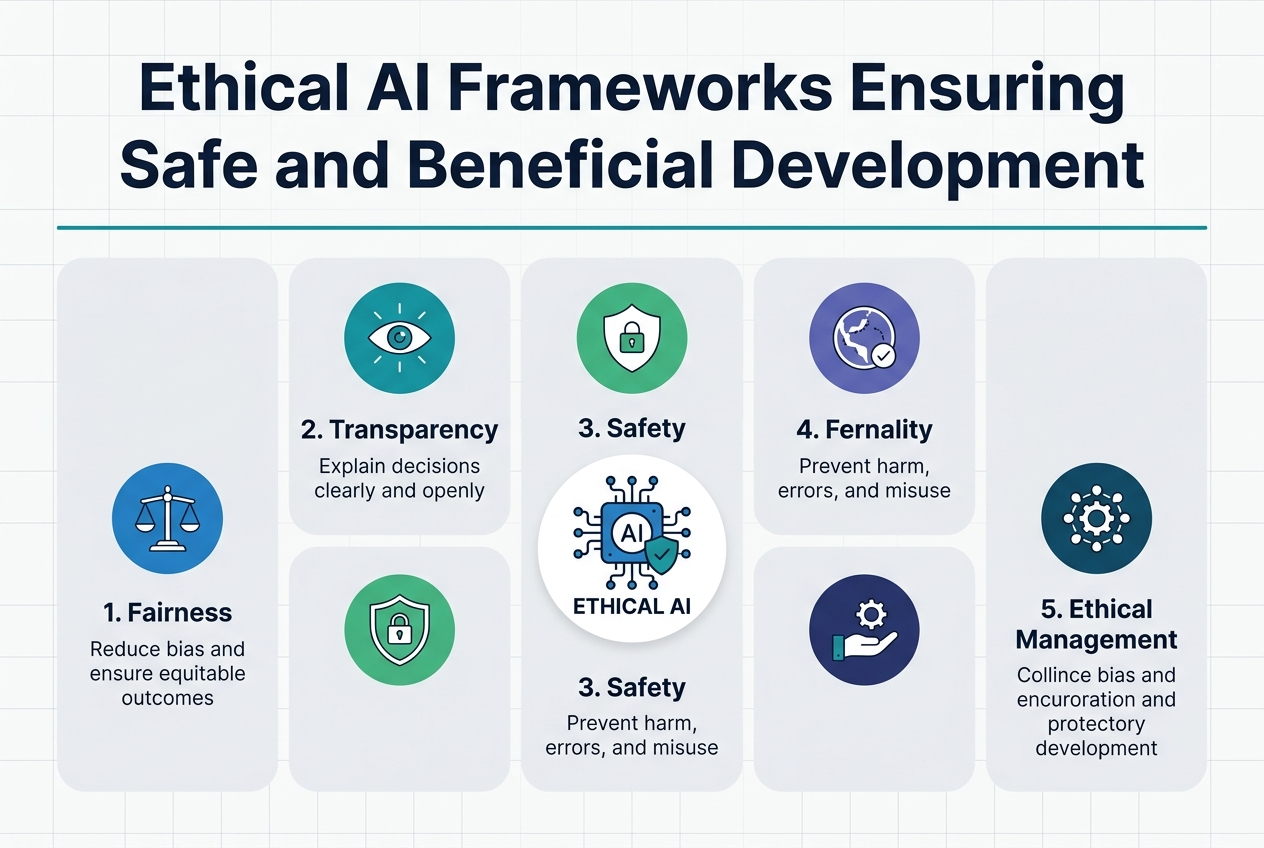 Ethical AI Frameworks Ensuring Safe and Beneficial Development