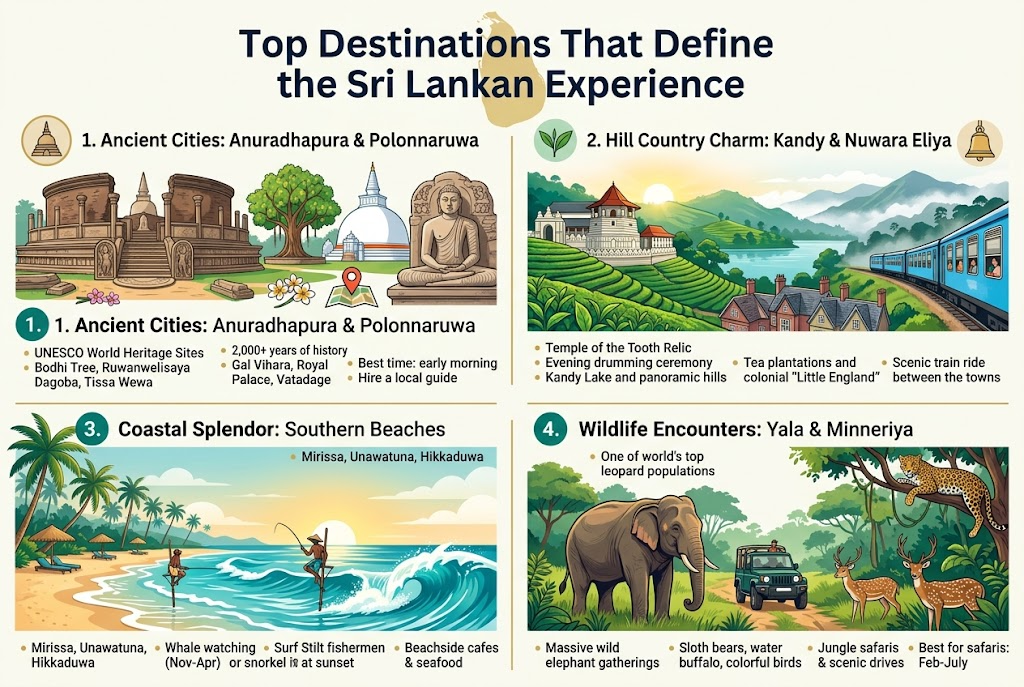 Top Destinations That Define the Sri Lankan Experience