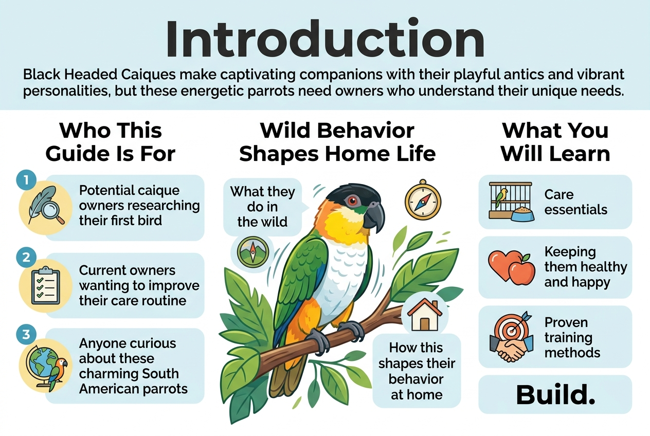 Black Headed Caique Parrot