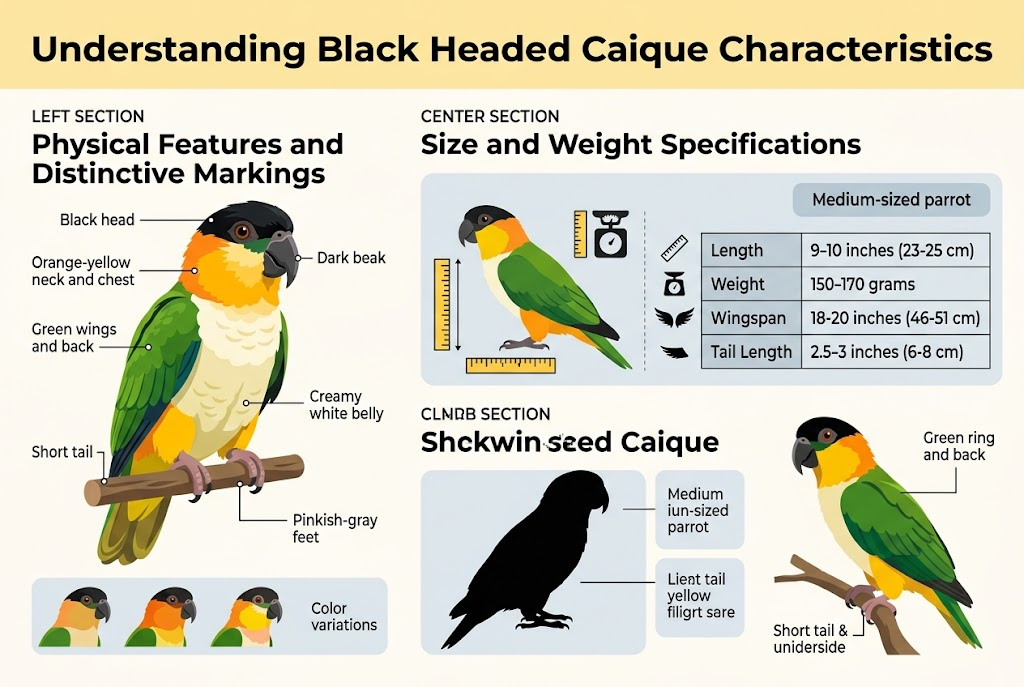 Black Headed Caique Parrot