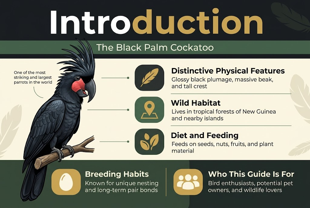 Cockatoo Black Palm