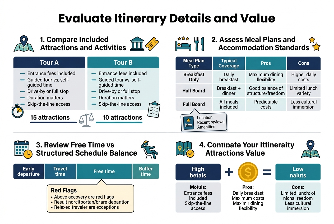 How to Choose the Perfect International Group Tour 6 Evaluate Itinerary Details and Value