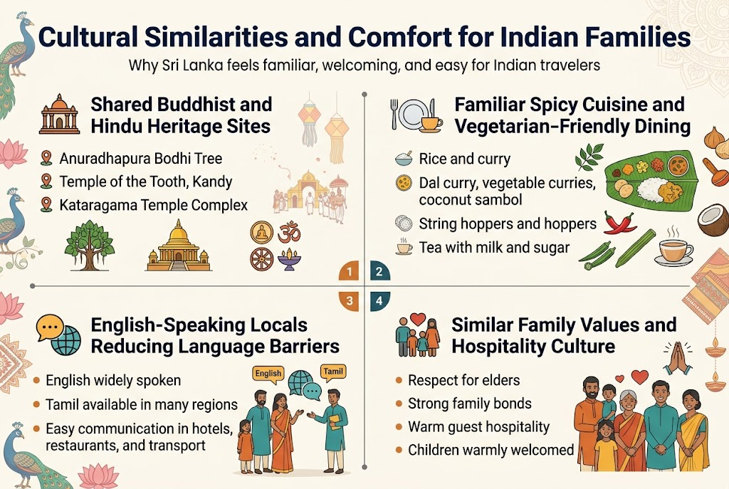 Why Sri Lanka is the #1 Trending Destination for Indian Families in 2026. 4 Cultural Similarities and Comfort for Indian Families