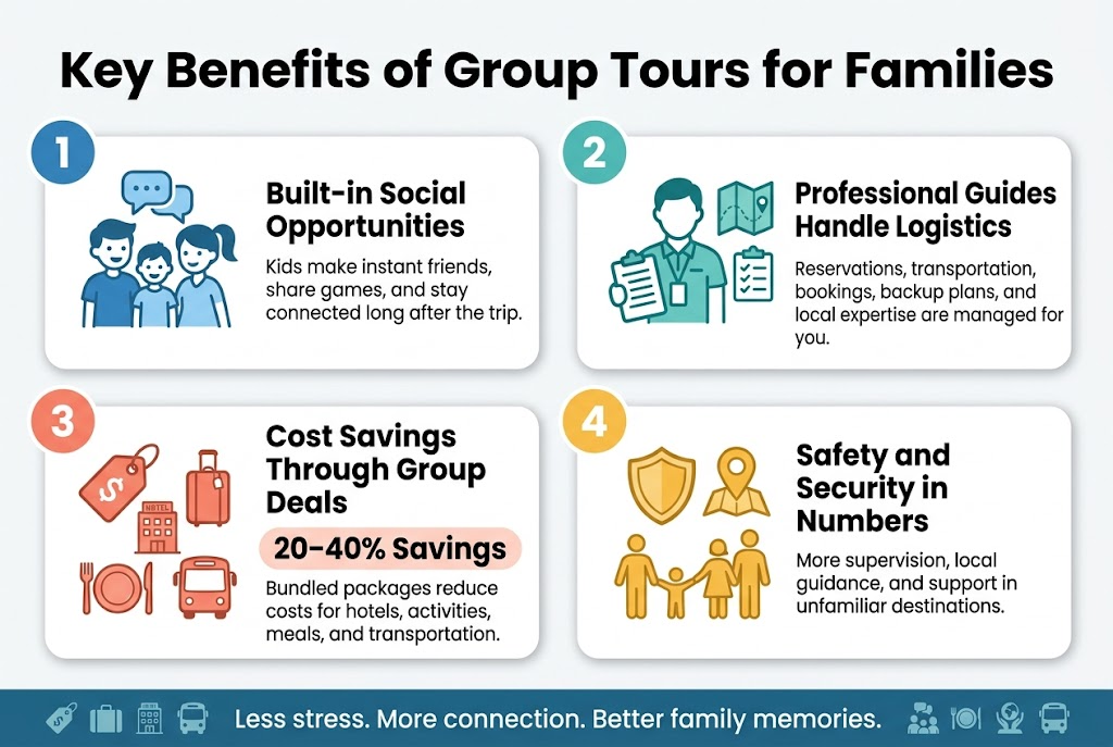 Key Benefits of Group Tours for Families