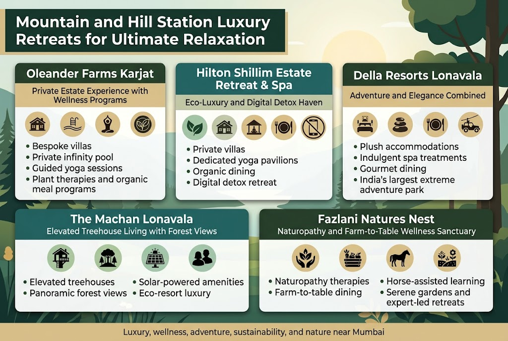 Mountain and Hill Station Luxury Retreats for Ultimate Relaxation