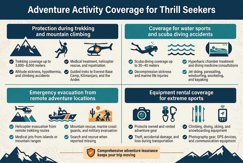 Travel Insurance for Indians: 7 Hidden Benefits You Don't Know About 7 Adventure Activity Coverage for Thrill Seekers
