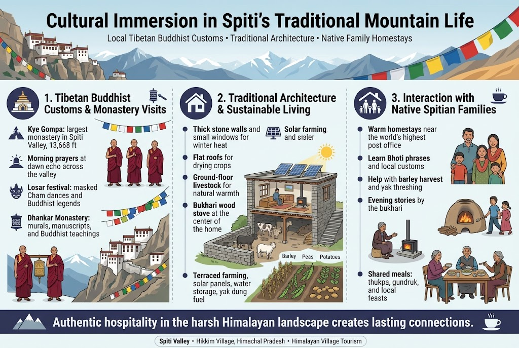 Cultural Immersion in Spiti's Traditional Mountain Life
