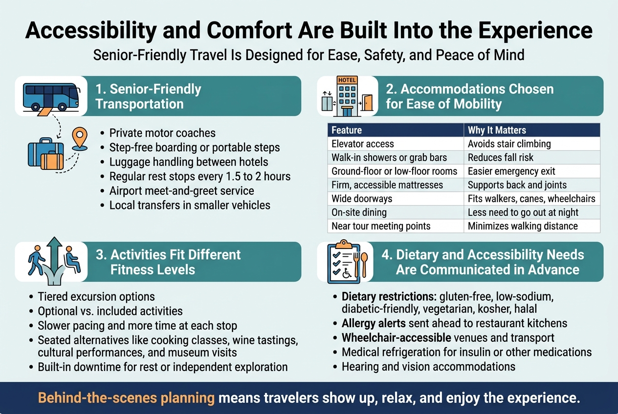 Accessibility and Comfort Are Built Into the Experience