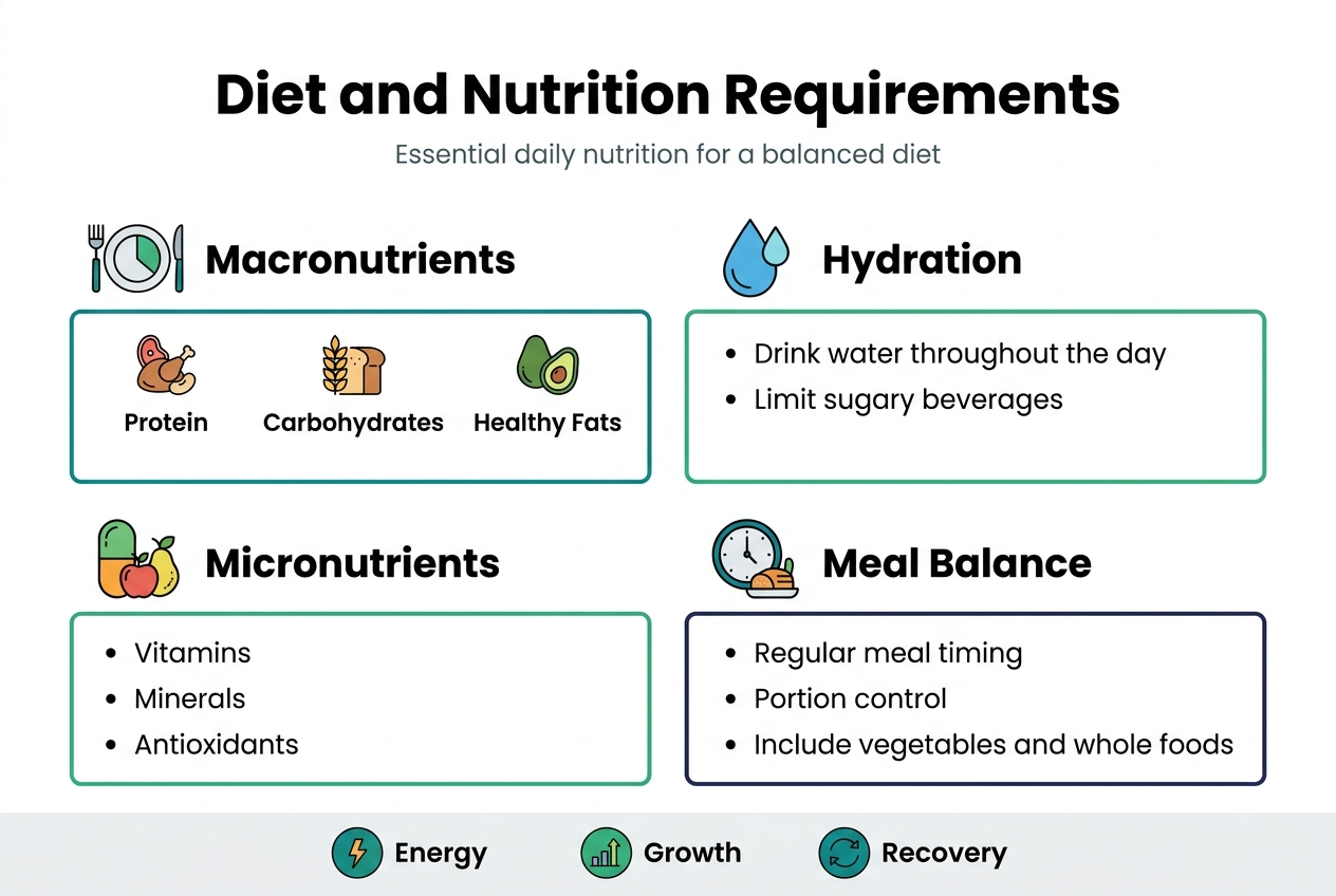 Diet and Nutrition Requirements