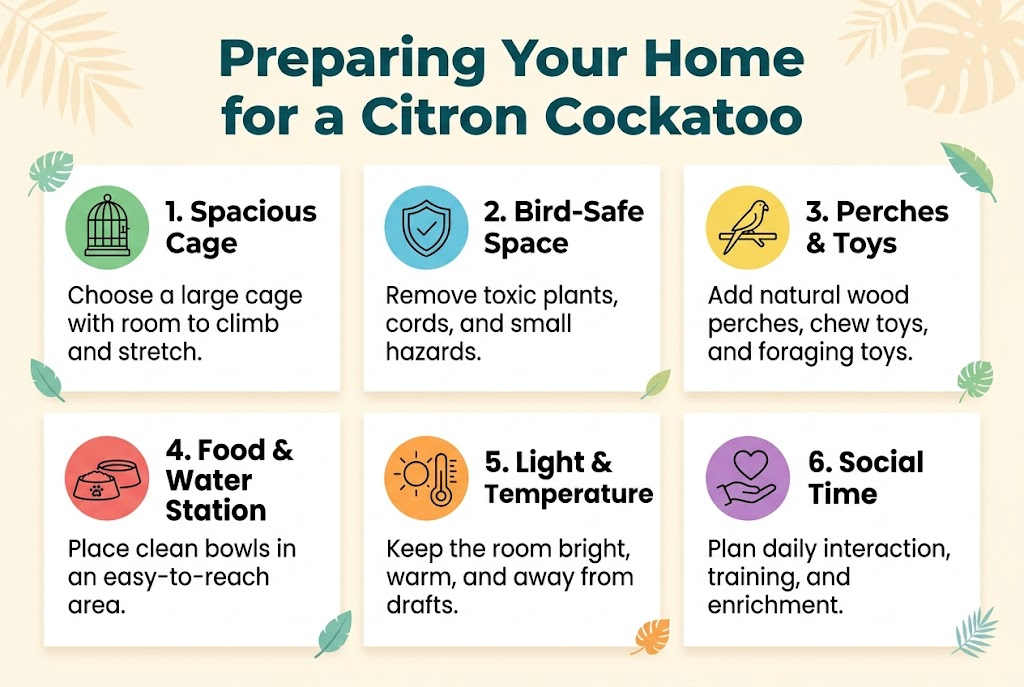 Citron Crested Cockatoo 