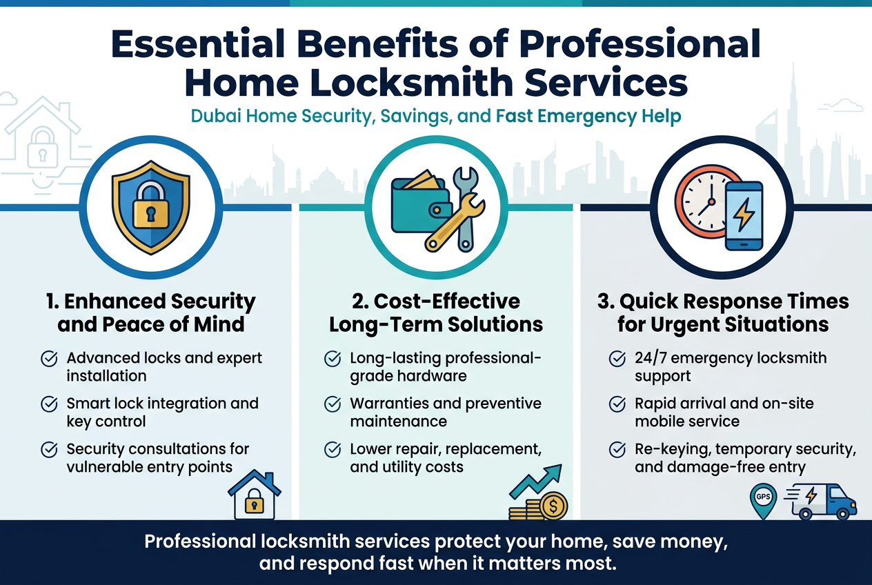 Essential Benefits of Professional Home Locksmith Services