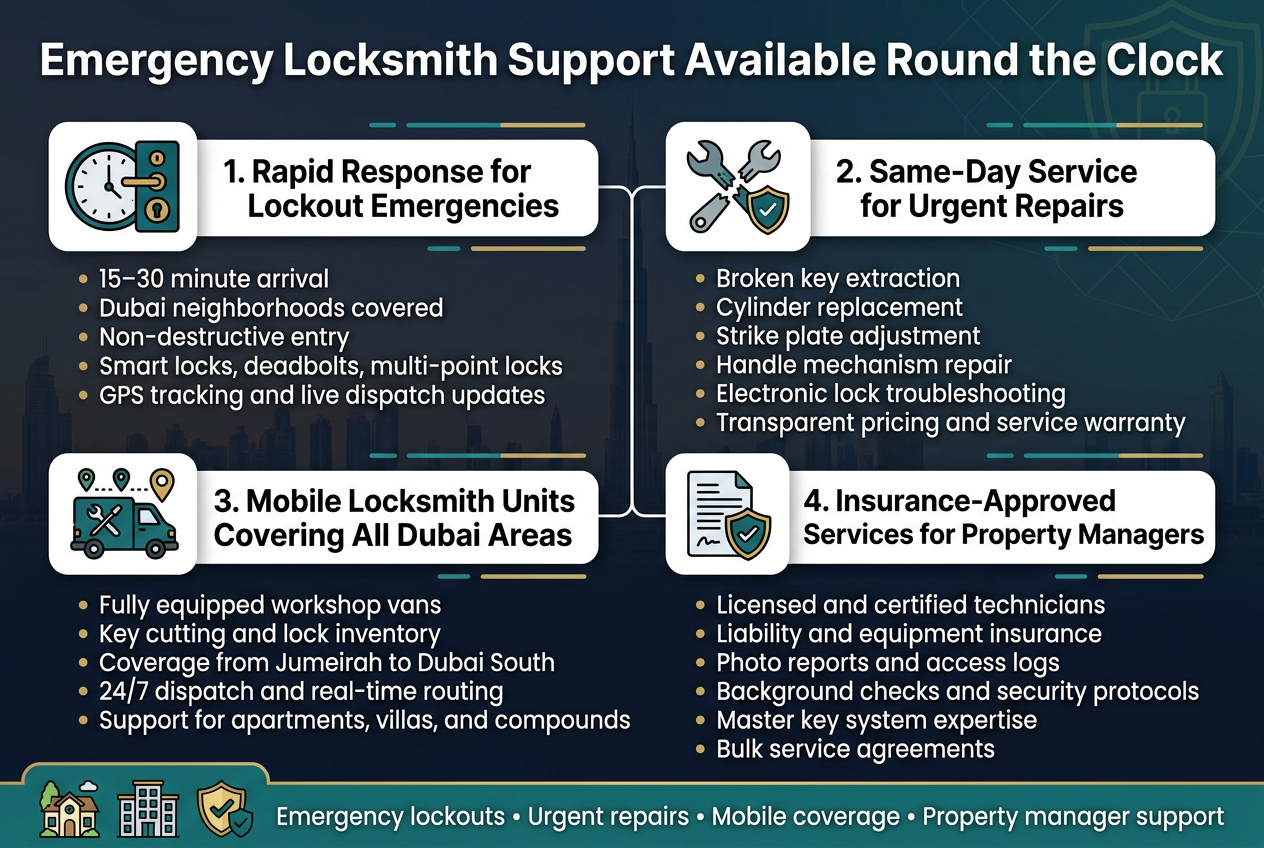 Emergency Locksmith Support Available Round the Clock
