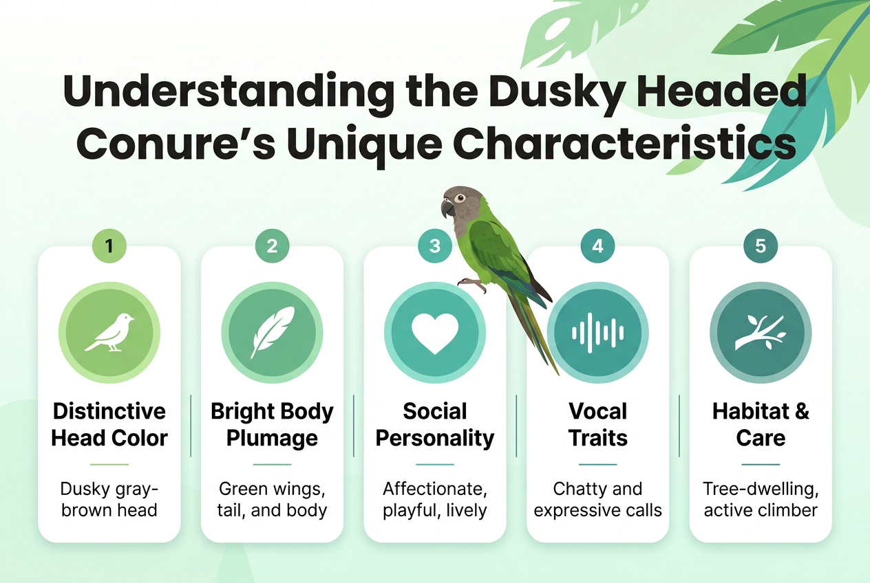 Understanding the Dusky Headed Conure's Unique Characteristics