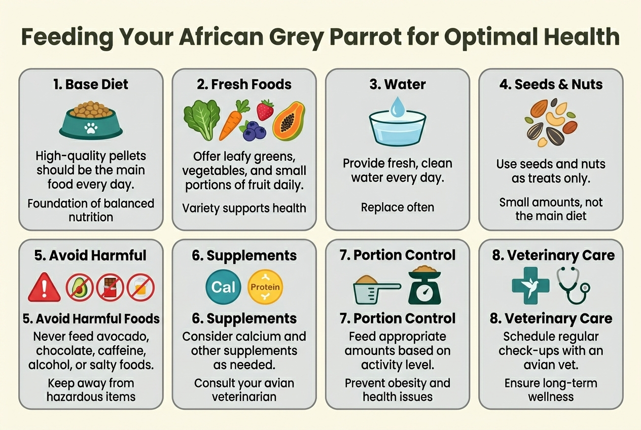 Feeding Your African Grey Parrot for Optimal Health