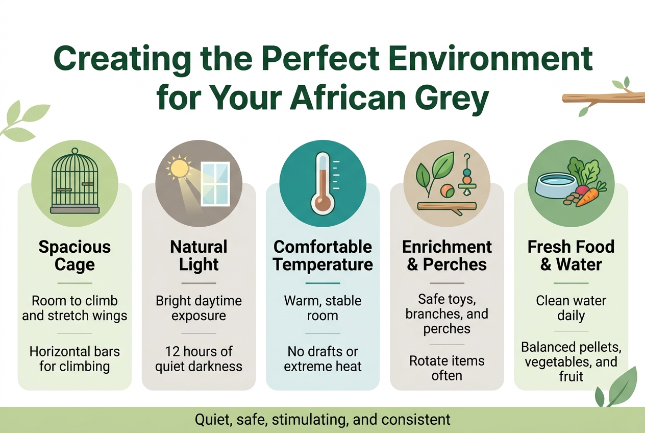 Creating the Perfect Environment for Your African Grey
