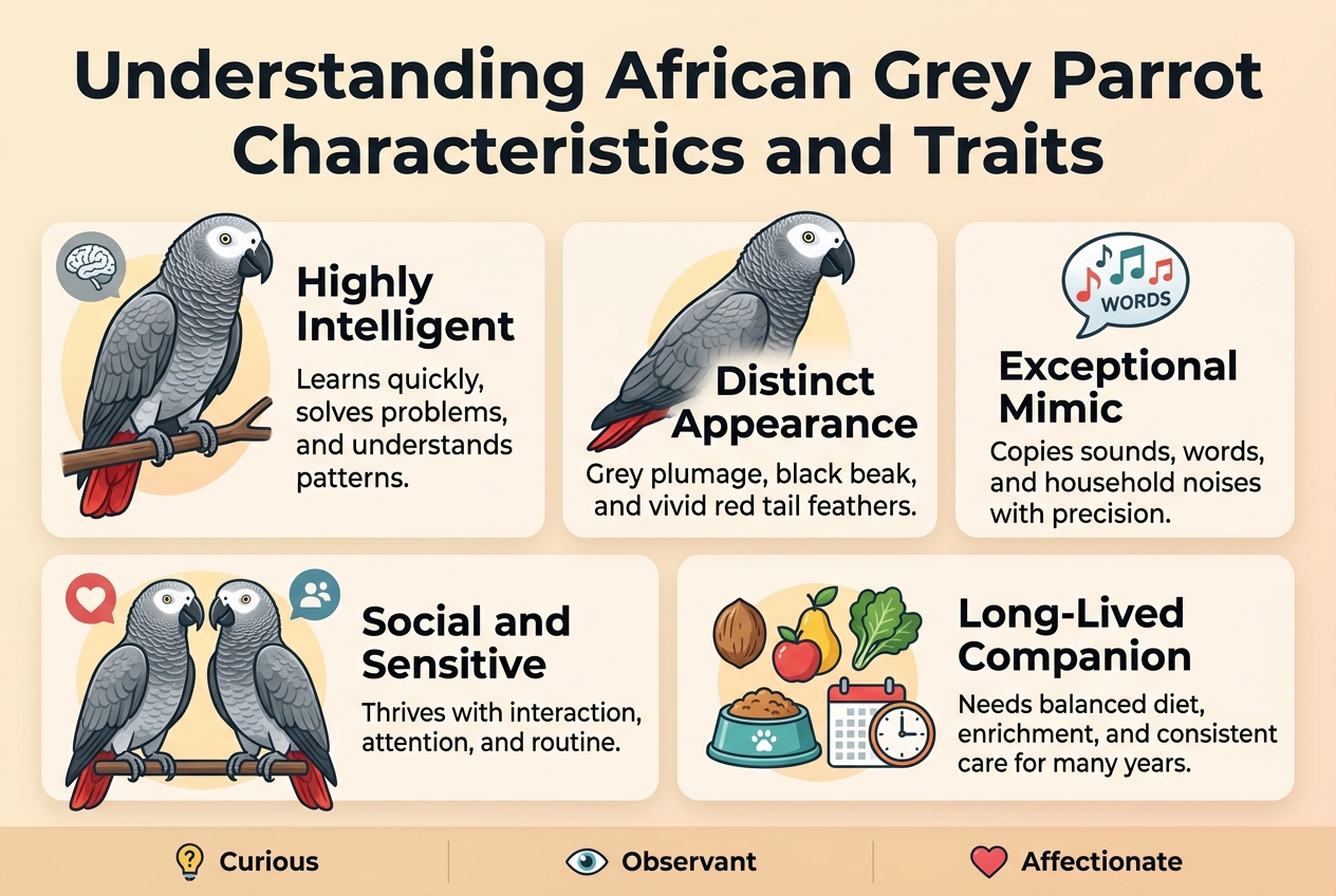 Understanding African Grey Parrot Characteristics and Traits