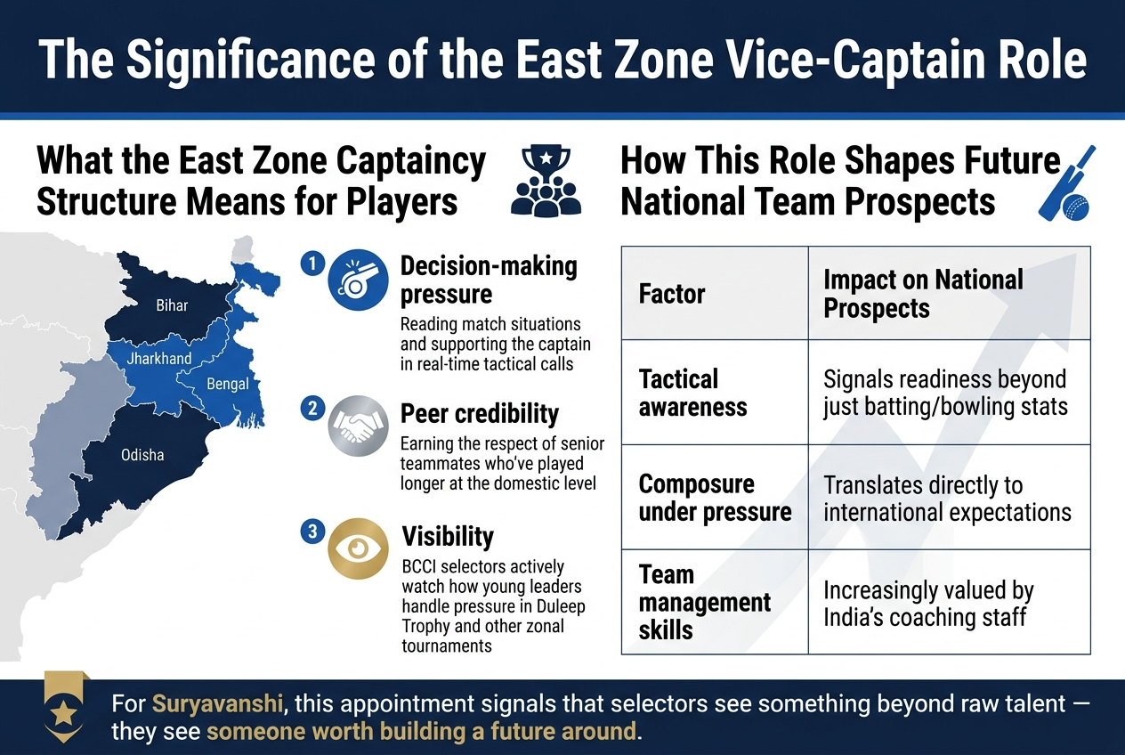 The Significance of the East Zone Vice-Captain Role