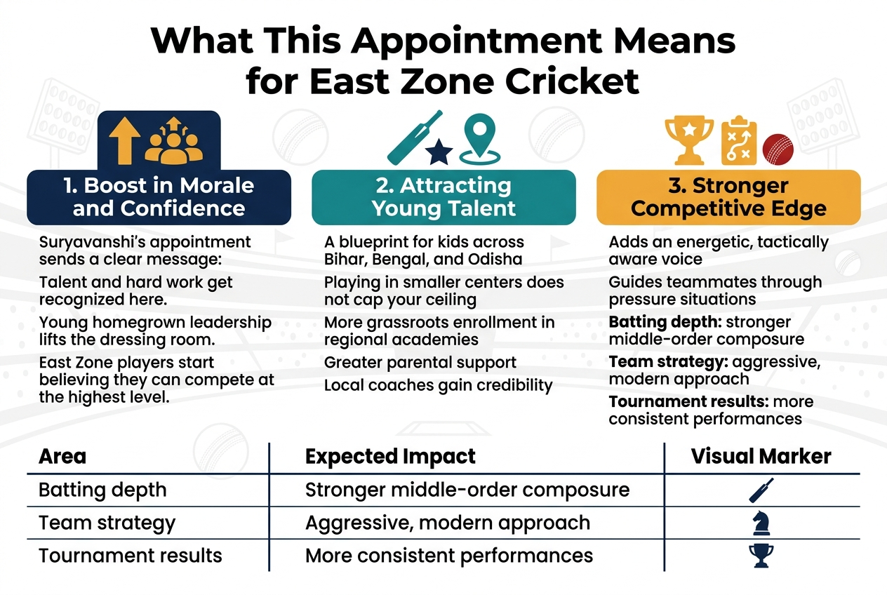What This Appointment Means for East Zone Cricket