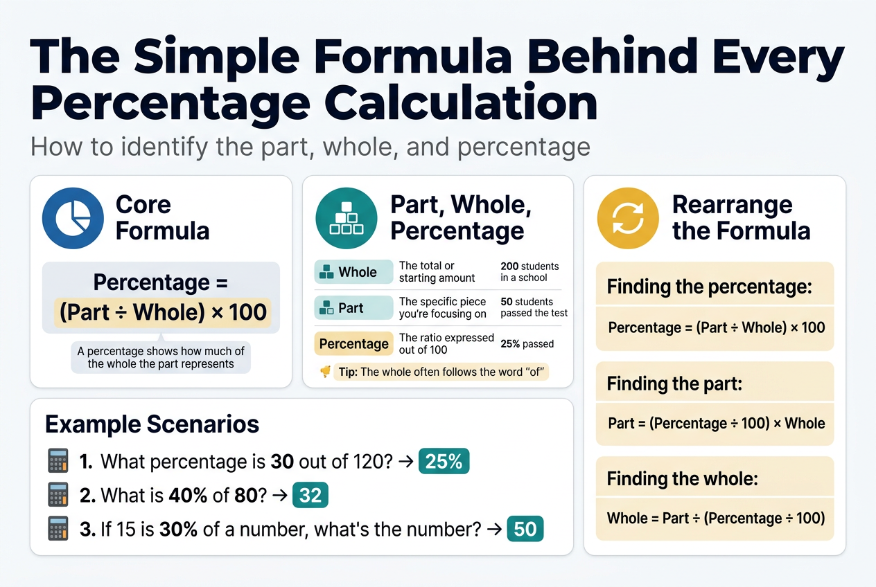 The Simple Formula Behind Every Percentage Calculation