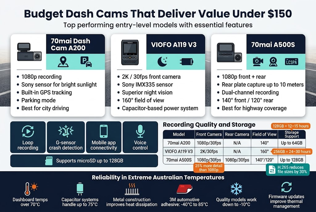 Budget Dash Cams That Deliver Value Under $150