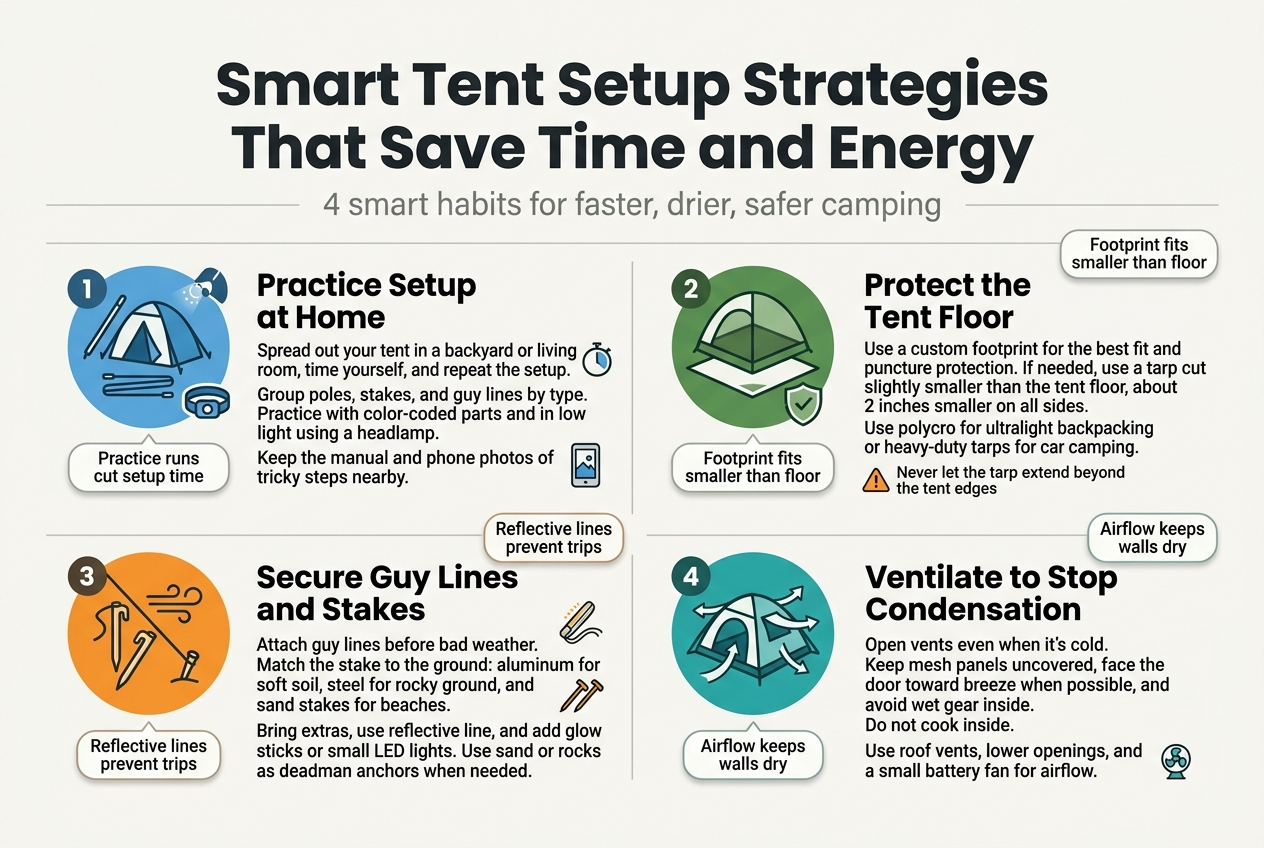 Smart Tent Setup Strategies That Save Time and Energy