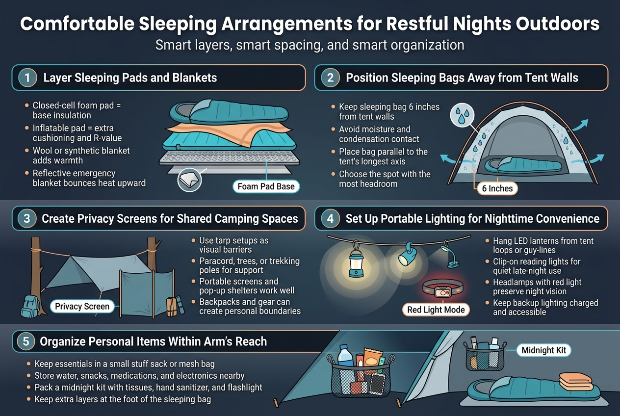 Comfortable Sleeping Arrangements for Restful Nights Outdoors