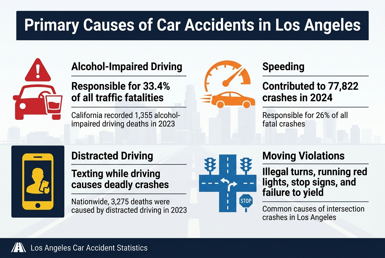 Primary Causes of Car Accidents in Los Angeles