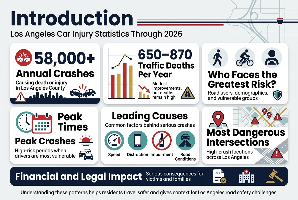 Los Angeles Car Injury Statistics in 2026