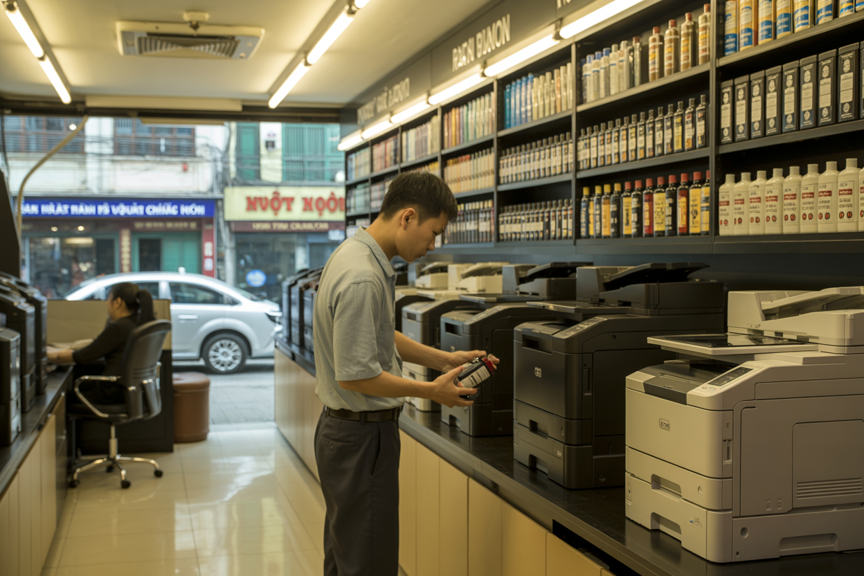 Đổ mực máy in tại Hoàng Cầu dịch vụ tận nơi