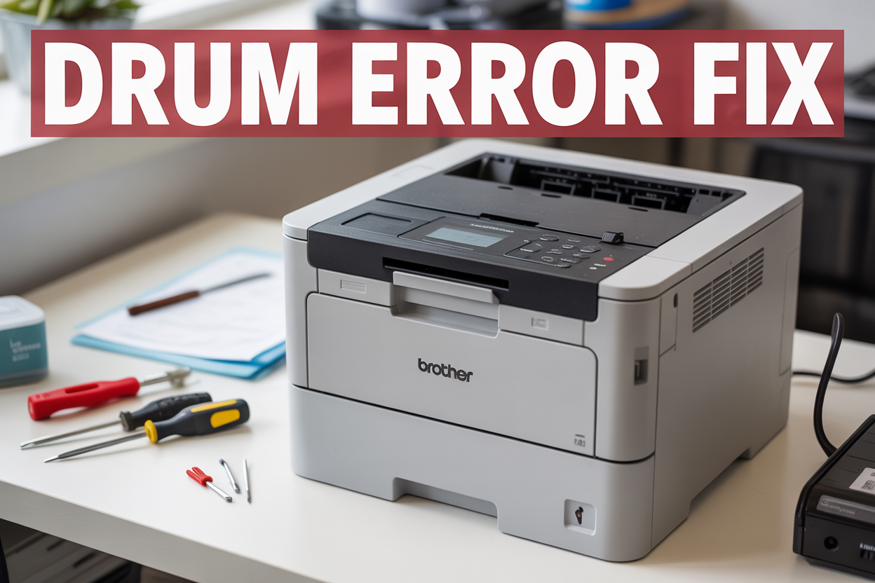 Sửa máy in brother HL-B2080DW báo lỗi Drum! - Reset máy in Brother miễn phí