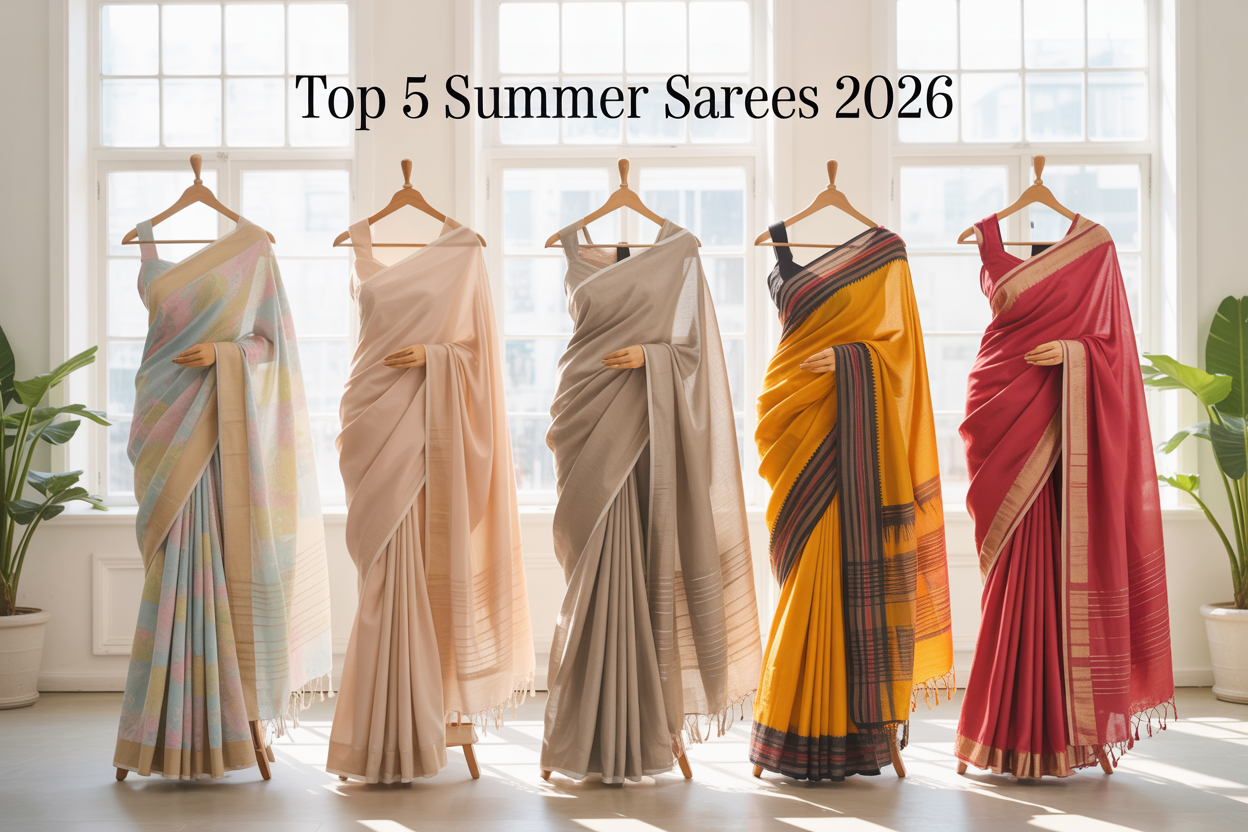The 2026 Summer Non-negotiable Sarees: Top 5 Must Have Before the Heat Hits