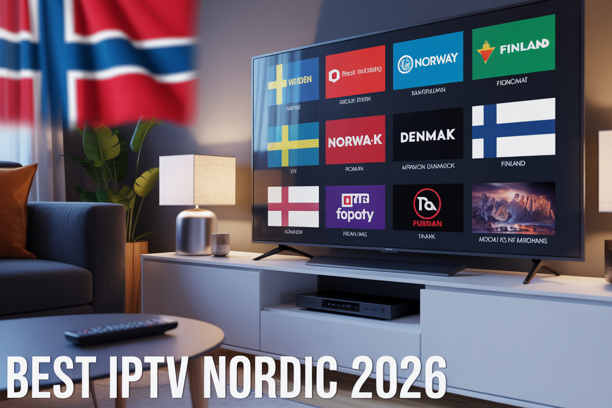 Beste IPTV Norden leverandører med flest kanaler i 2026