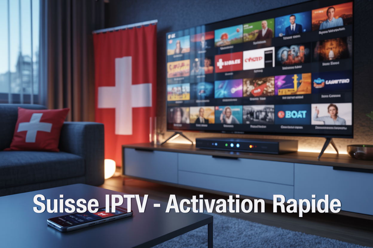 Suisse IPTV avec Activation Rapide et Streaming Haute Performance 4k
